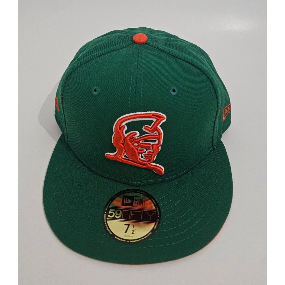 Fitted Hawaii Kamehameha Kelly Green New Era 59Fifty Hat Size 7 1/2 Cap UH Manoa